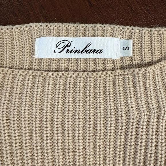 Prinbara Beige Knit Sweater - Picture 3 of 5